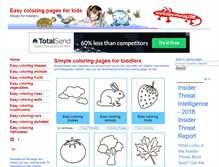 Tablet Screenshot of easycoloring.com